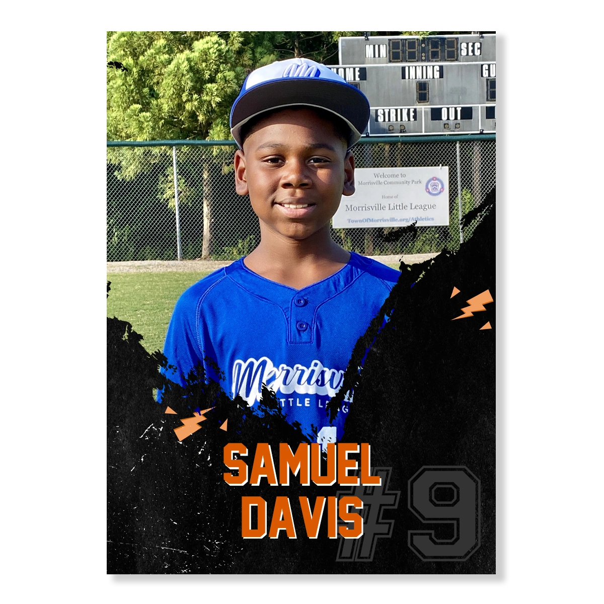 Baseball Card Template 10 Torn Style Print Cards