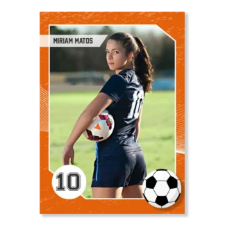 Soccer Card Template 4 - Orange