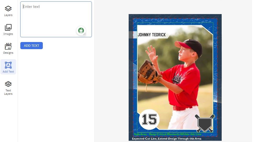 Baseball Card Template 10 Torn Style Print Cards